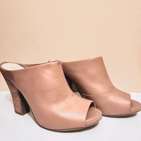 SEYCHELLES PROPAGANDA TAN NUDE MULES - Picture 2 of 10